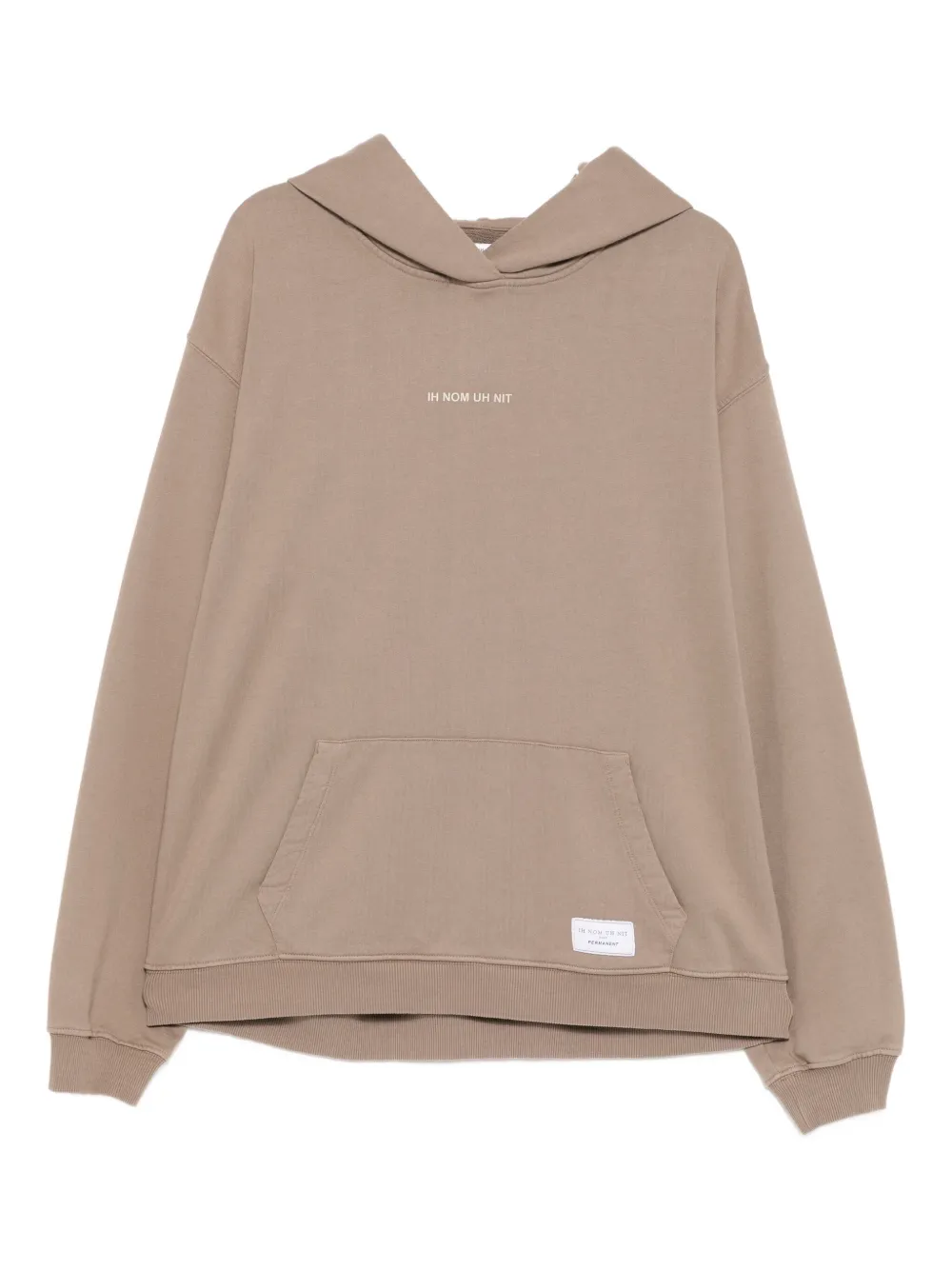 Ih Nom Uh Nit Silicone Logo Hoodie In Brown