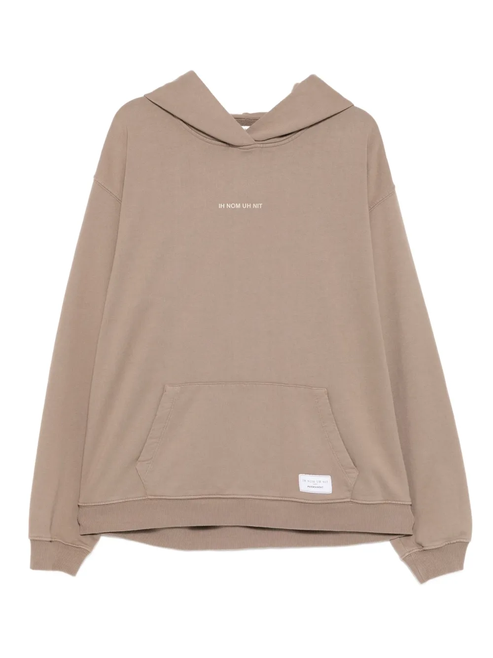 Ih Nom Uh Nit silicone logo hoodie | Brown | Image 1