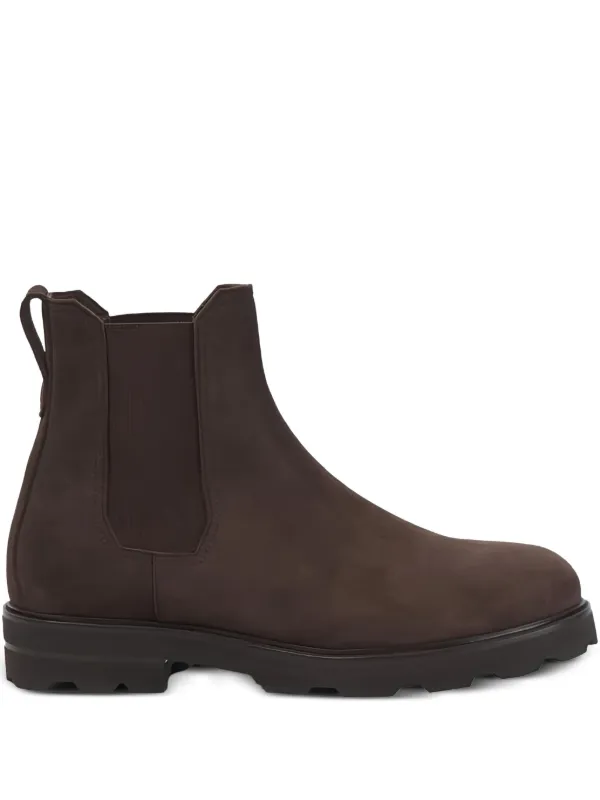 Brioni Suede Chelsea Boots Brown FARFETCH JO