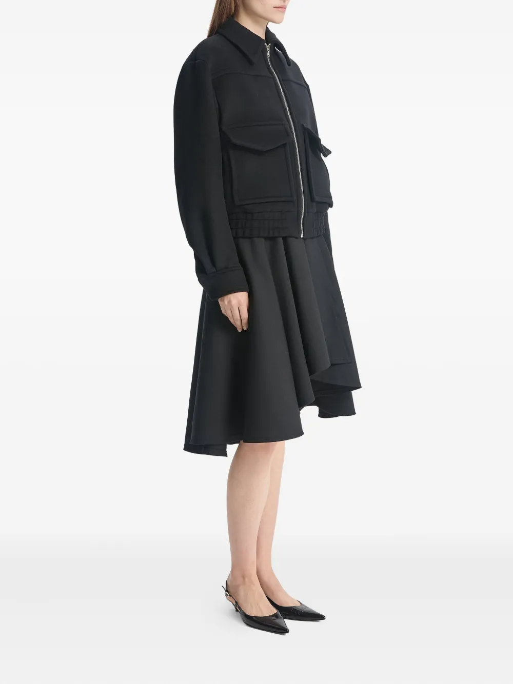 Bite Studios Tailored Voluminous Skirt In Black