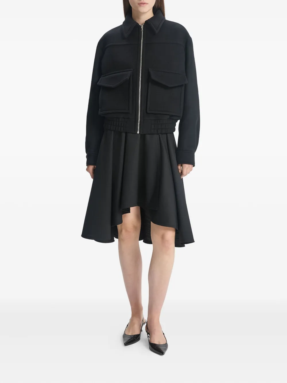 Bite Studios Tailored Voluminous Skirt In Black