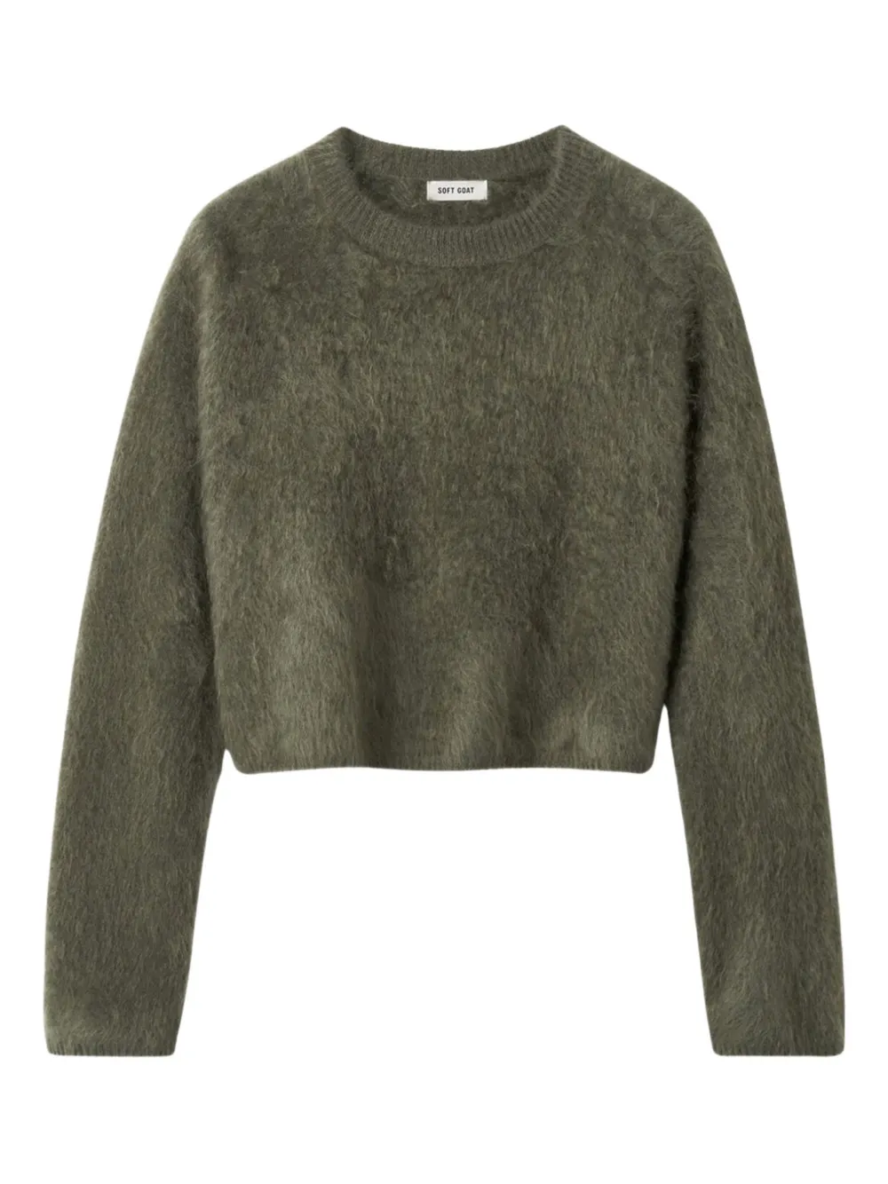 Soft Goat brushed cashmere sweater - グリーン