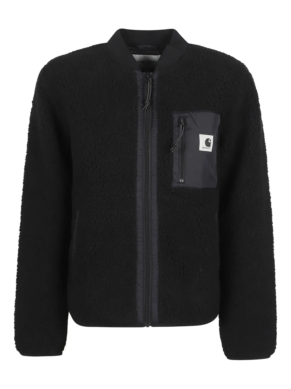 Carhartt WIP zip-up chest-pocket sweater | Black | Image 1