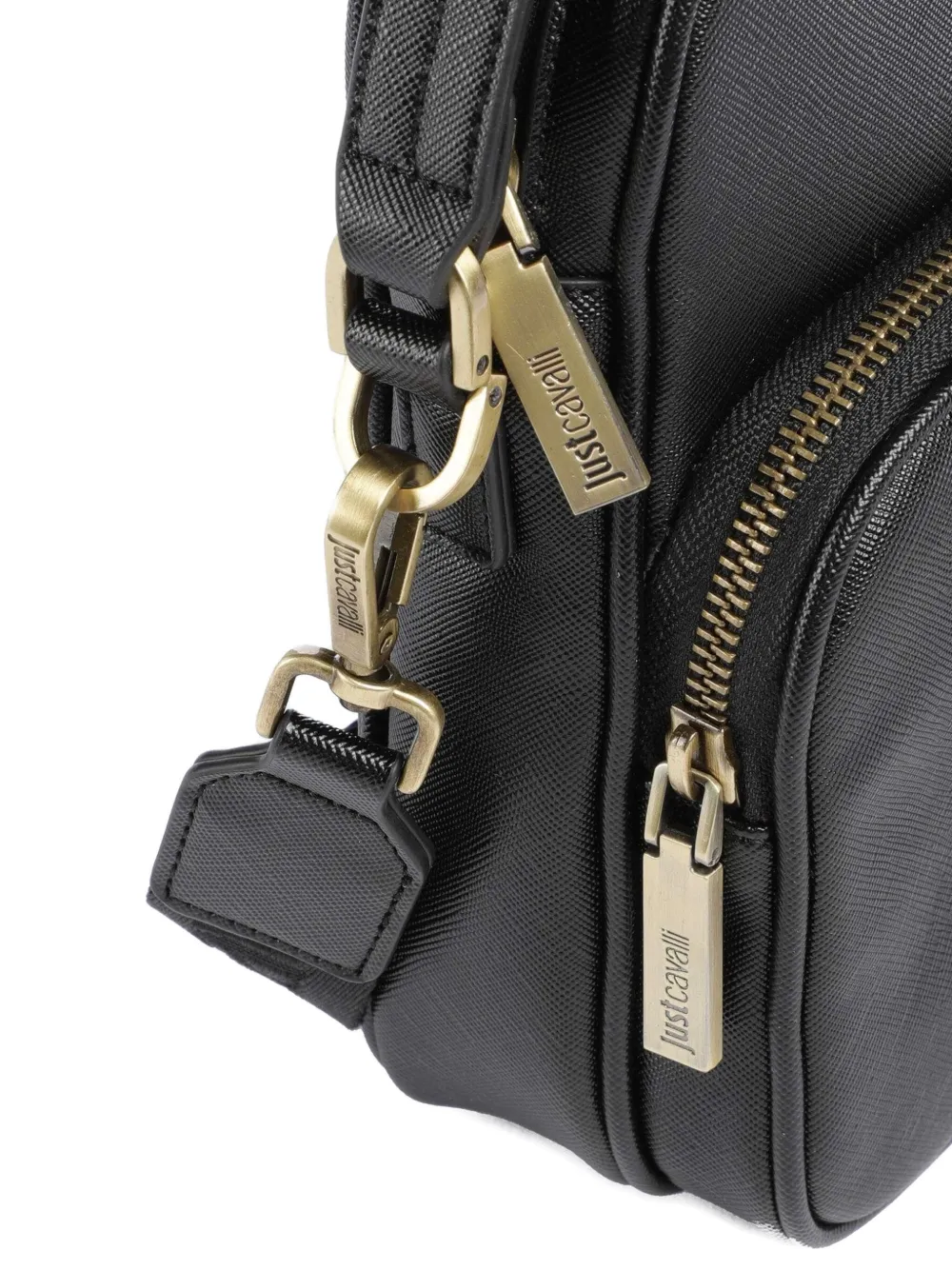 Just Cavalli Messengertas met rits Zwart