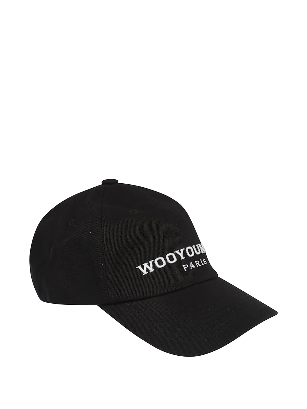 Wooyoungmi logo-embroidered baseball cap Zwart