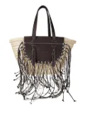 CUBA LAB Tropicana fringe-details shoulder bag - Neutrals