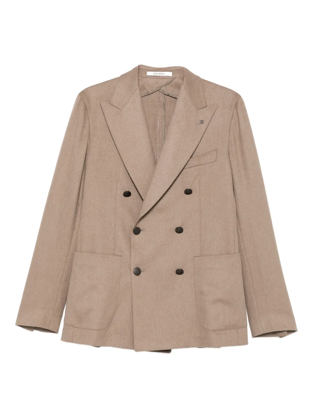 Tagliatore double-breasted patch-pocket jacket | Brown | Image 1
