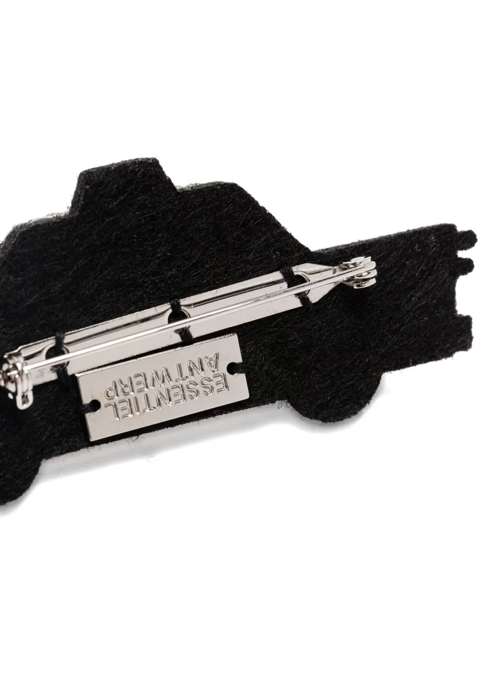 Essentiel Antwerp Taxi-car Glass-crystal Brooch In Gold