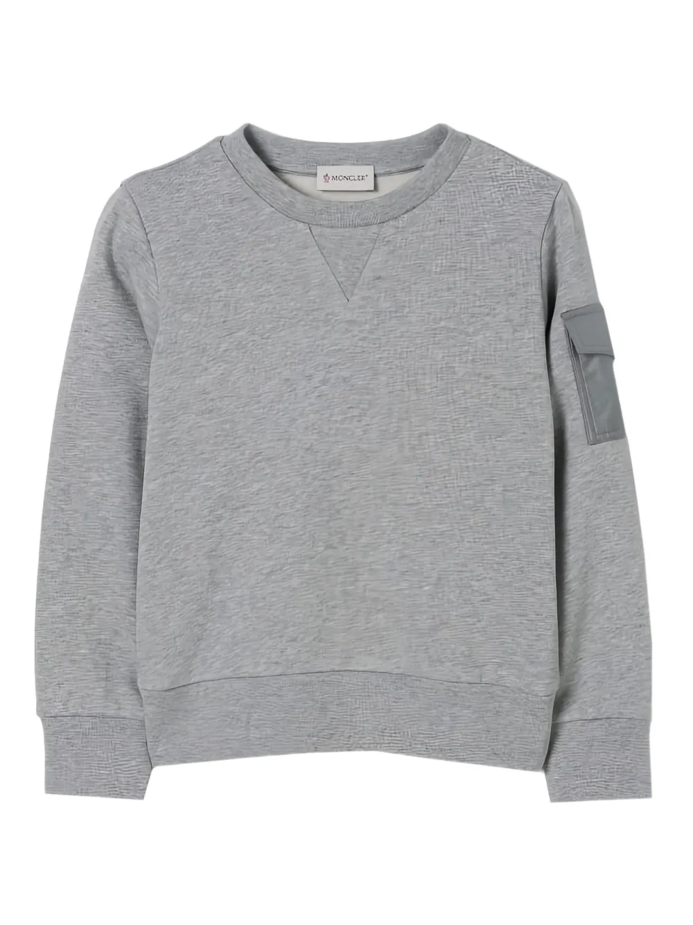 Moncler Enfant sudadera con parche y cuello redondo | gris | Image 1