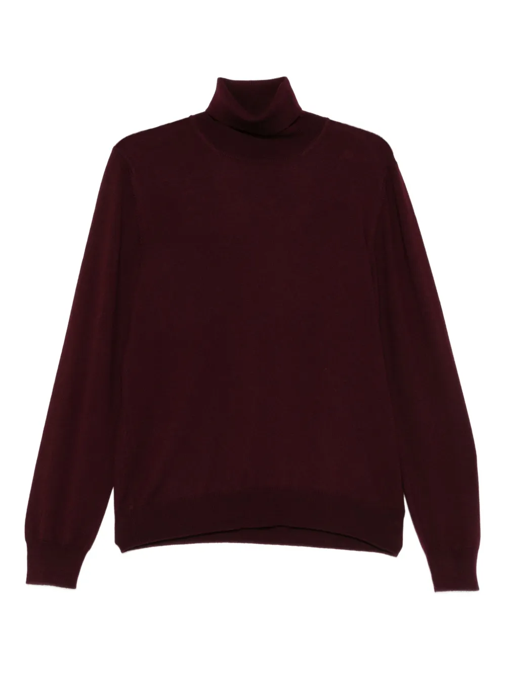 Tagliatore Turtleneck Wool Sweater In Brown