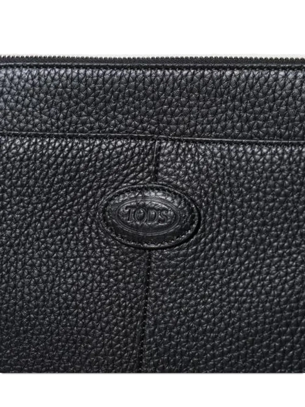 Tod's Medium leren documentenmap Zwart