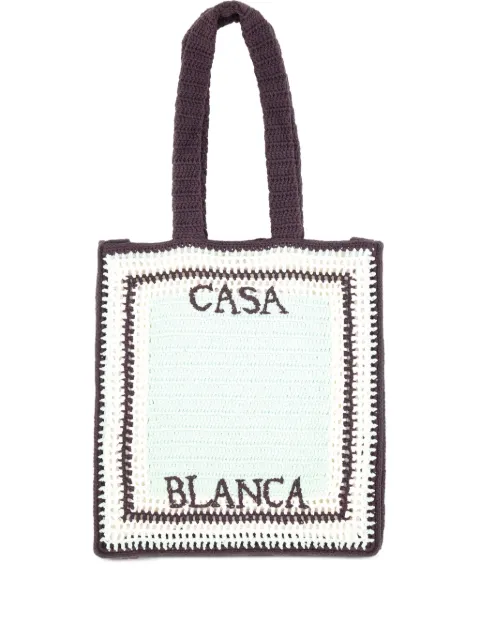 Casablanca crochet-motif tote bag