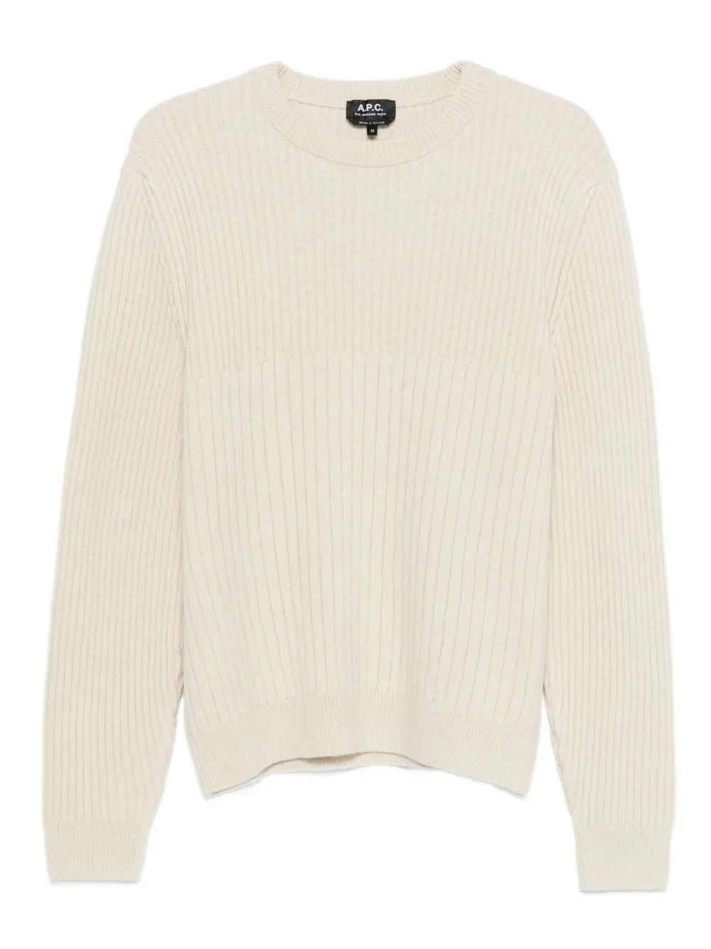 A.P.C. ribbed crew-neck sweater | Neutrals | Image 1