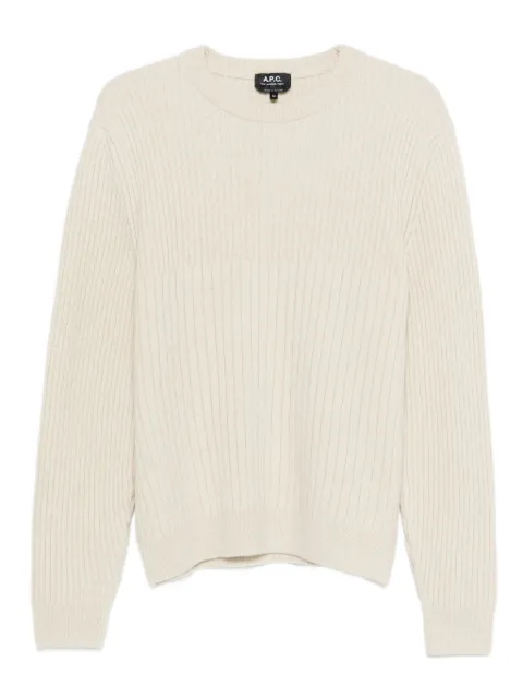 A.P.C. ribbed crew-neck sweater 