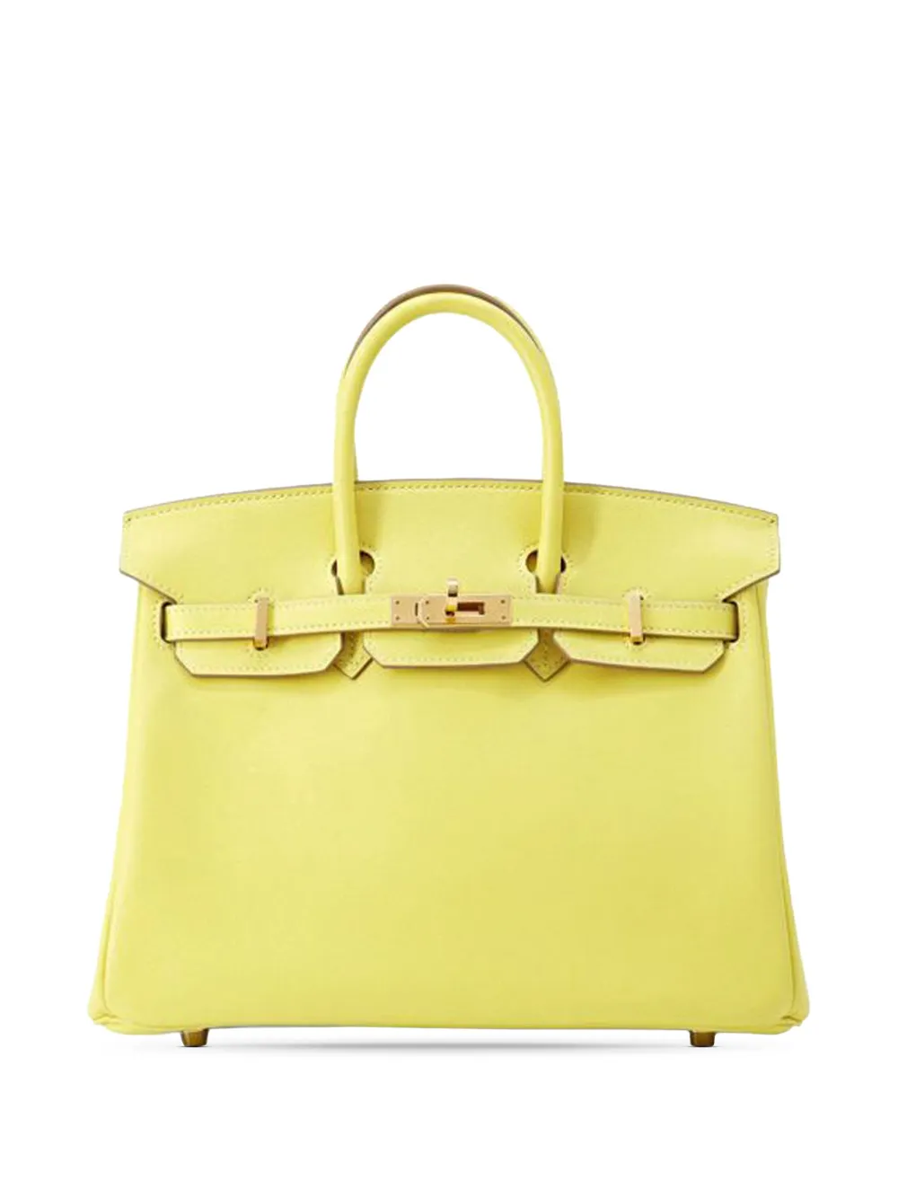 Hermès Pre-Owned 2020 Swift Birkin Retourne 25 handbag | Yellow | Image 1