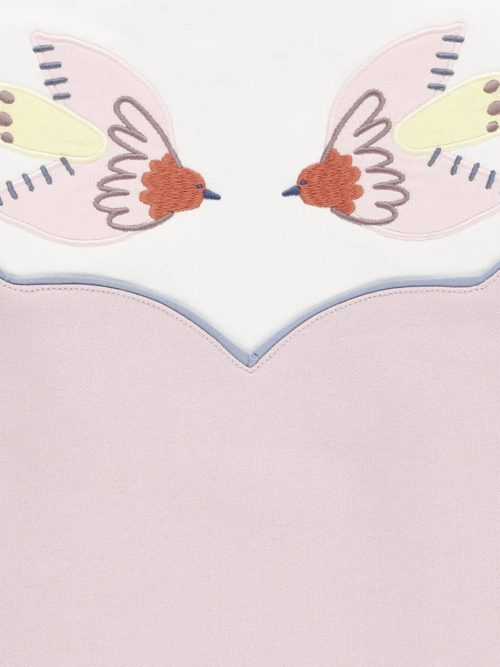 Stella McCartney Kids Sweater met geborduurde vogel Roze