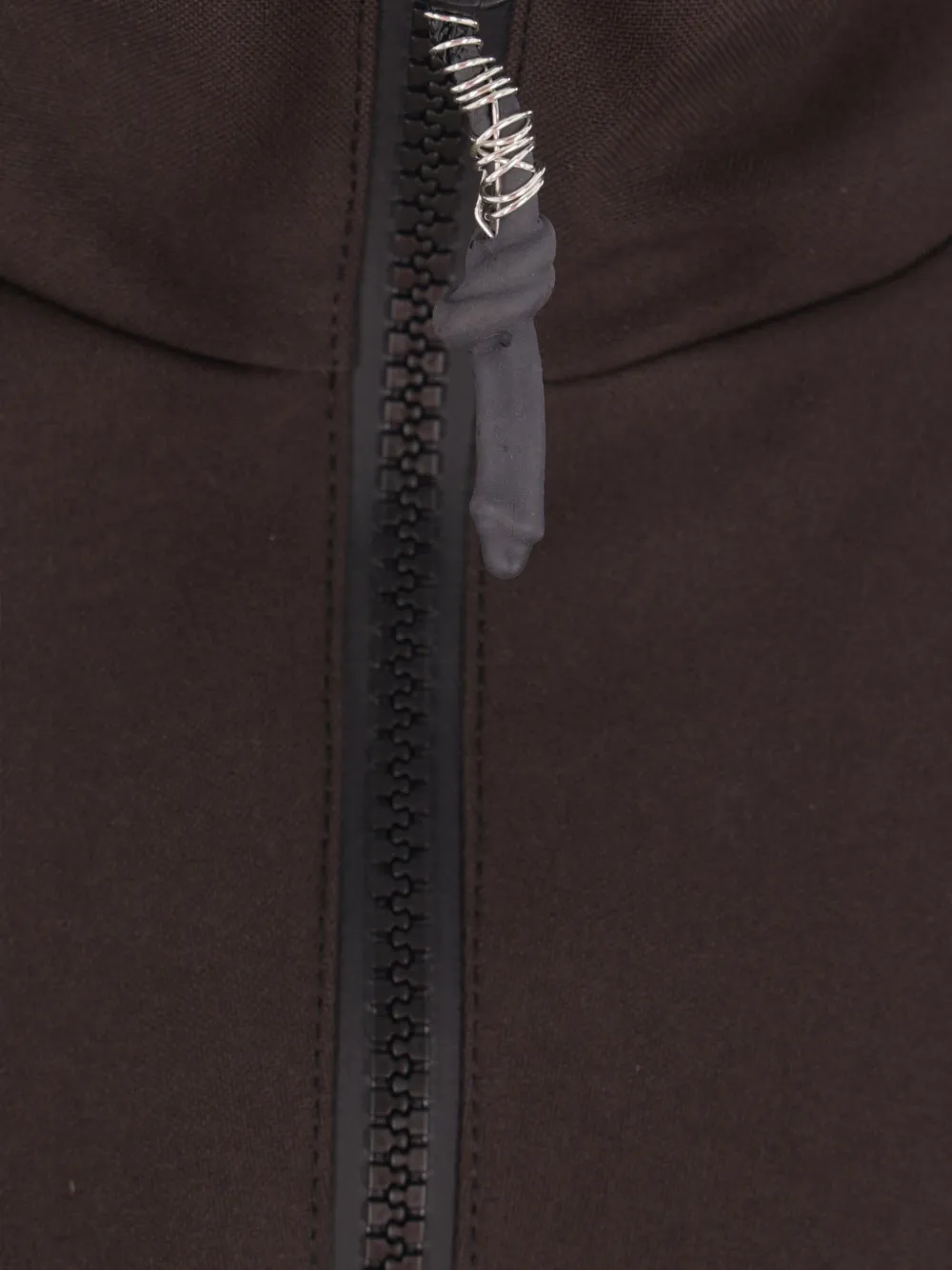 GR10K high-collar double-slider zip windbreaker Grijs