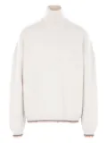Diomene wool-blend high-neck sweater - White