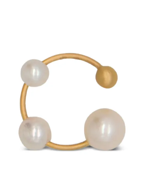 Lia Di Gregorio 18K yellow gold pearl-embellished ear cuff