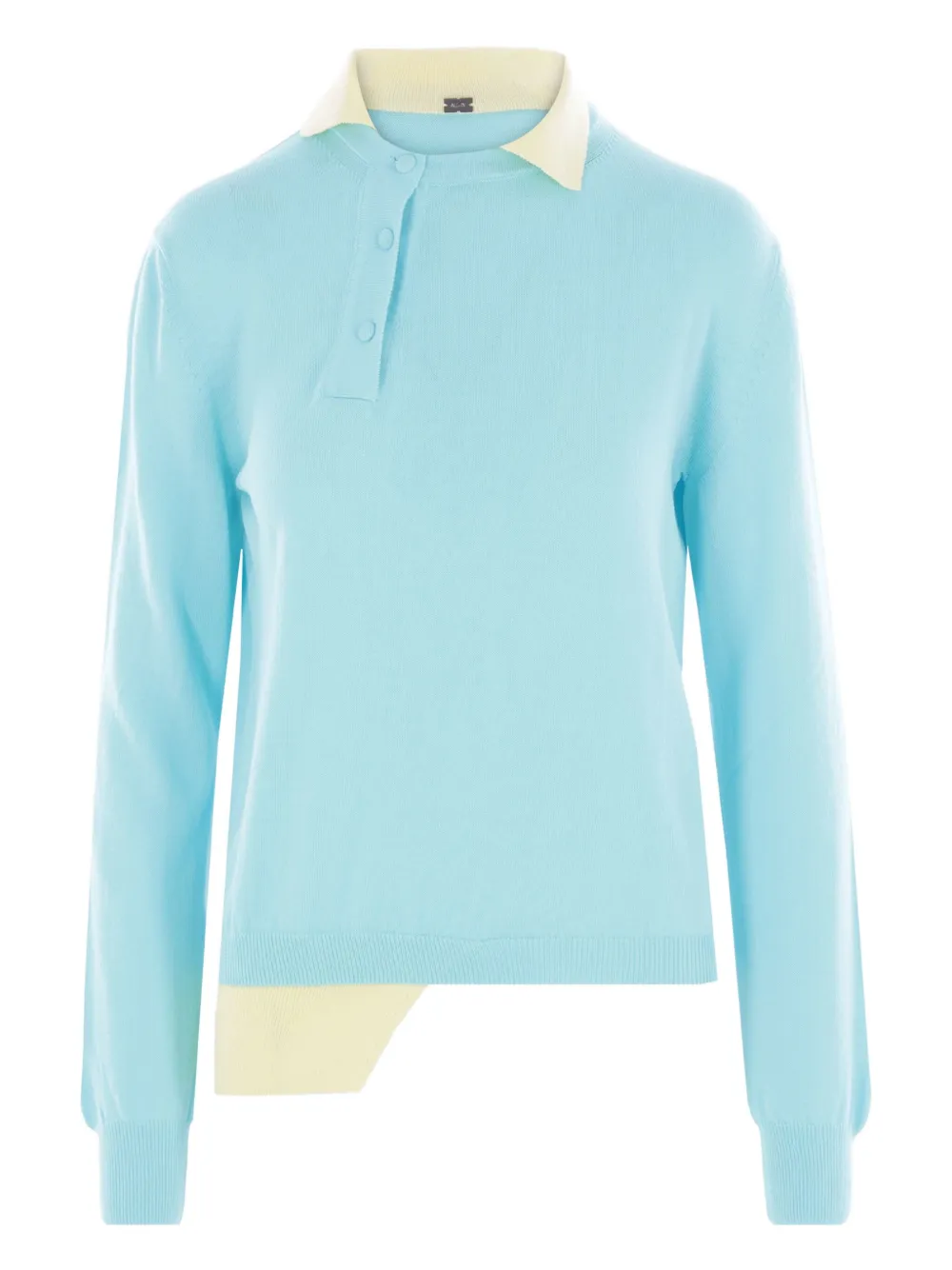 All In Double-layer Polo Shirt In Blue