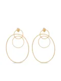 Lia Di Gregorio 18K gold circle earrings