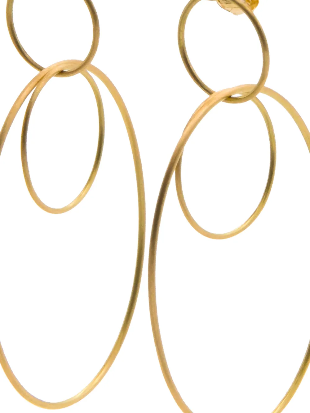  Lia Di Gregorio 18k Gold Circle Earrings 