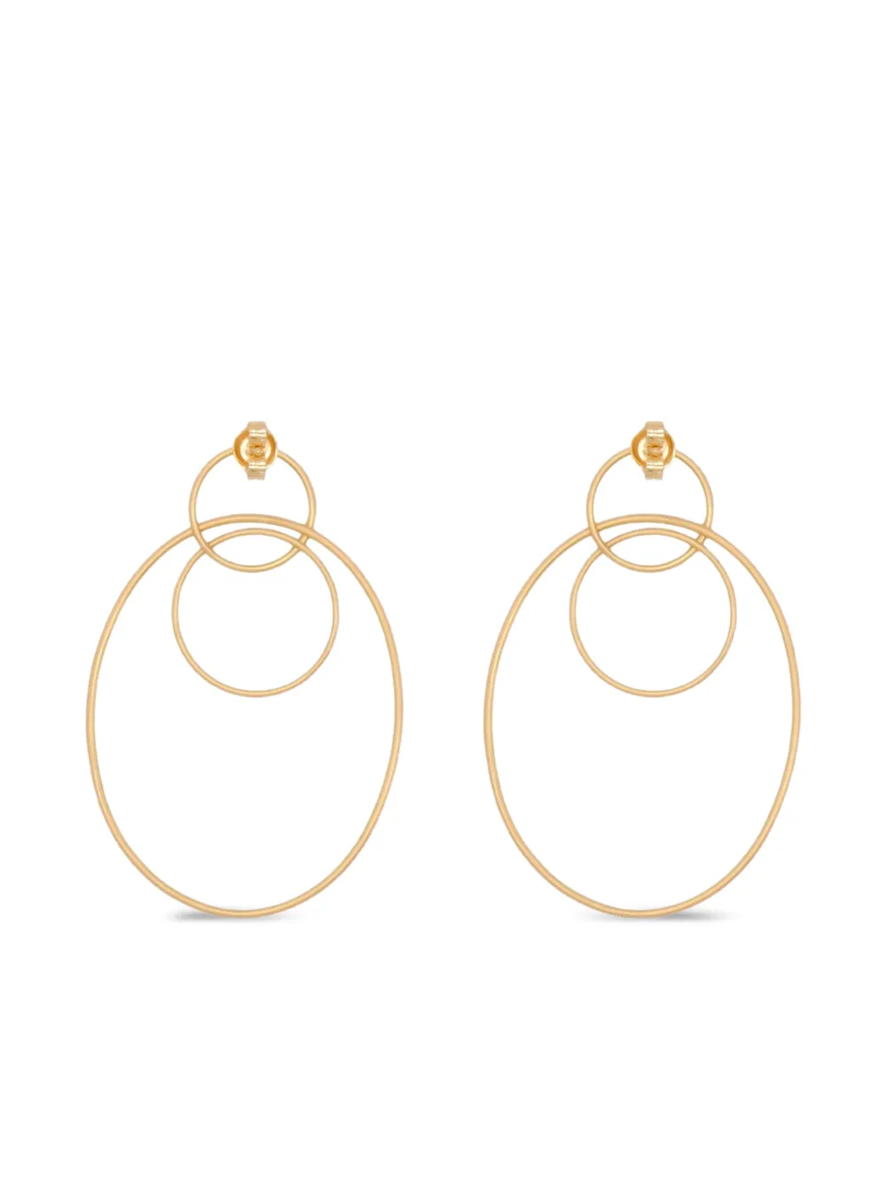 Lia Di Gregorio aretes circulares en oro de 18kt | Joyas de lujo | Image 2