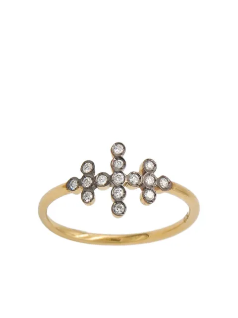 Yannis Sergakis 18K yellow gold diamond ring