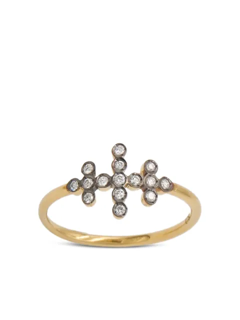 Yannis Sergakis 18K yellow gold diamond ring