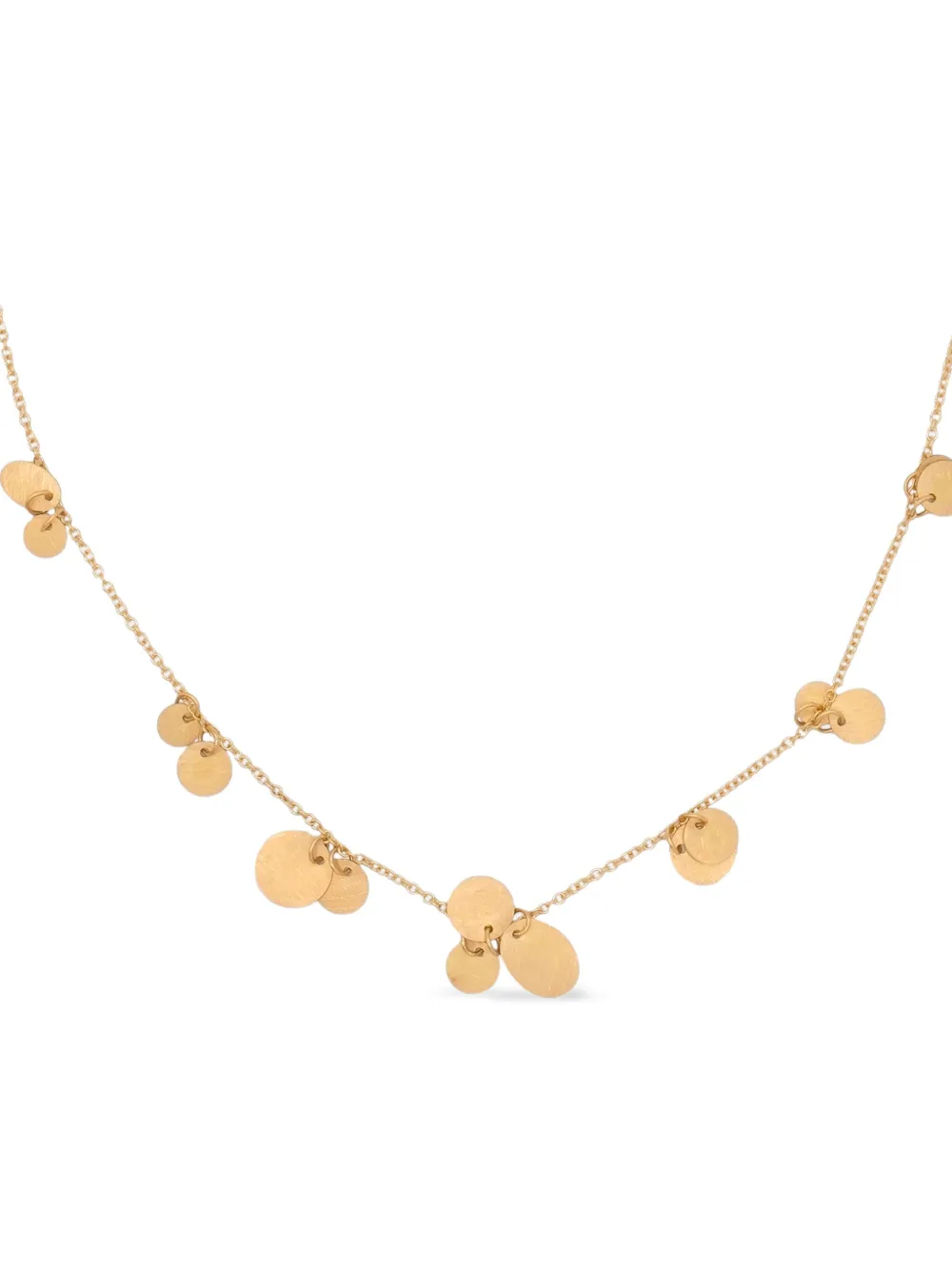 Lia Di Gregorio collar en oro amarillo de 18kt con dije de placa circular | Image 2