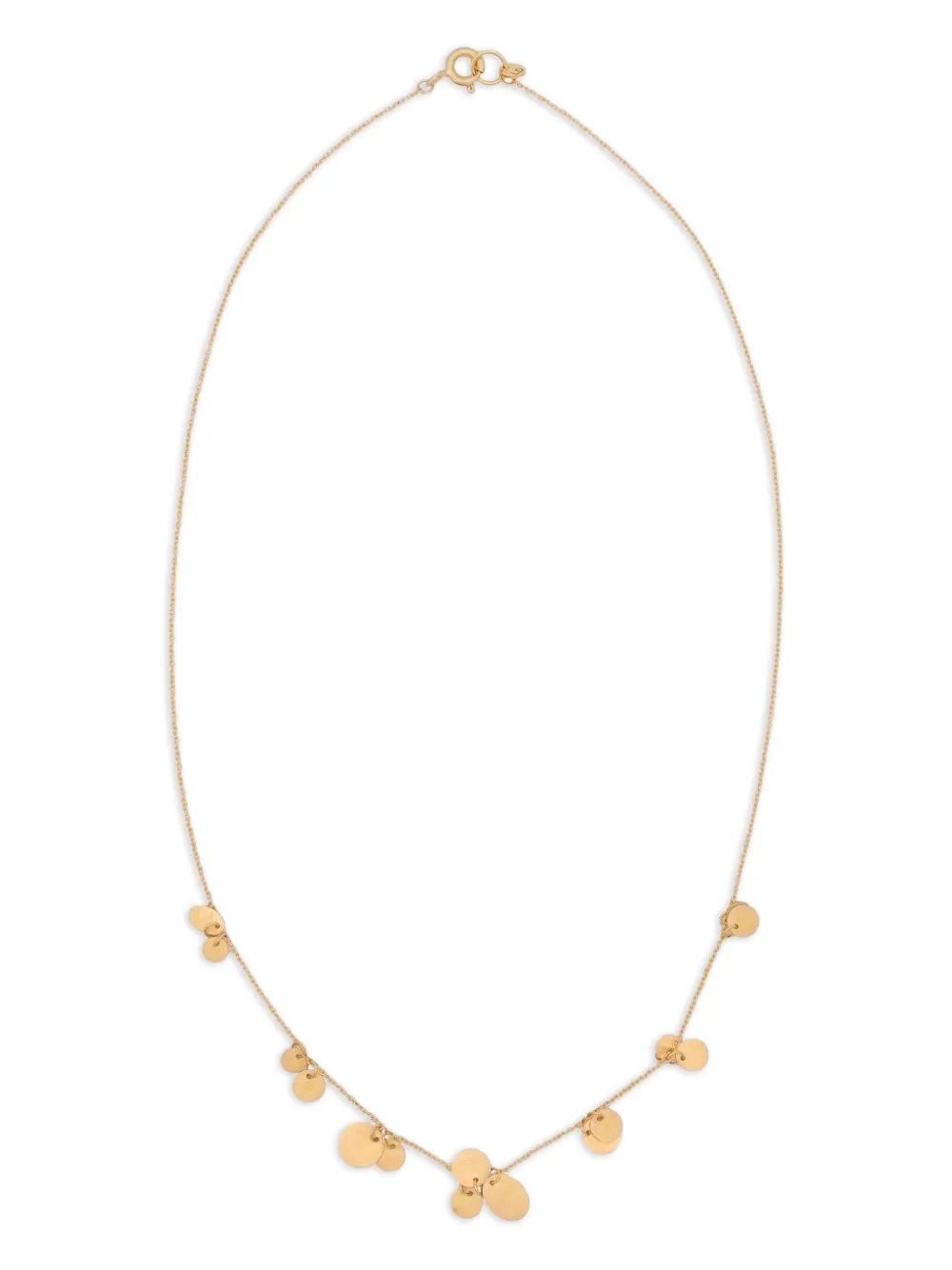 Lia Di Gregorio collar en oro amarillo de 18kt con dije de placa circular | dorado | Image 1