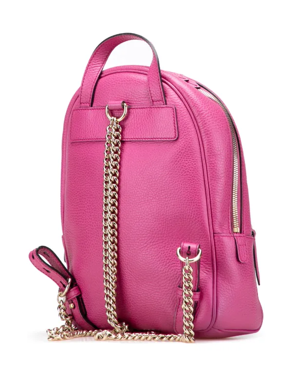 Gucci Pre-Owned 2016-2025 Leather Soho Backpack Pink FARFETCH TR