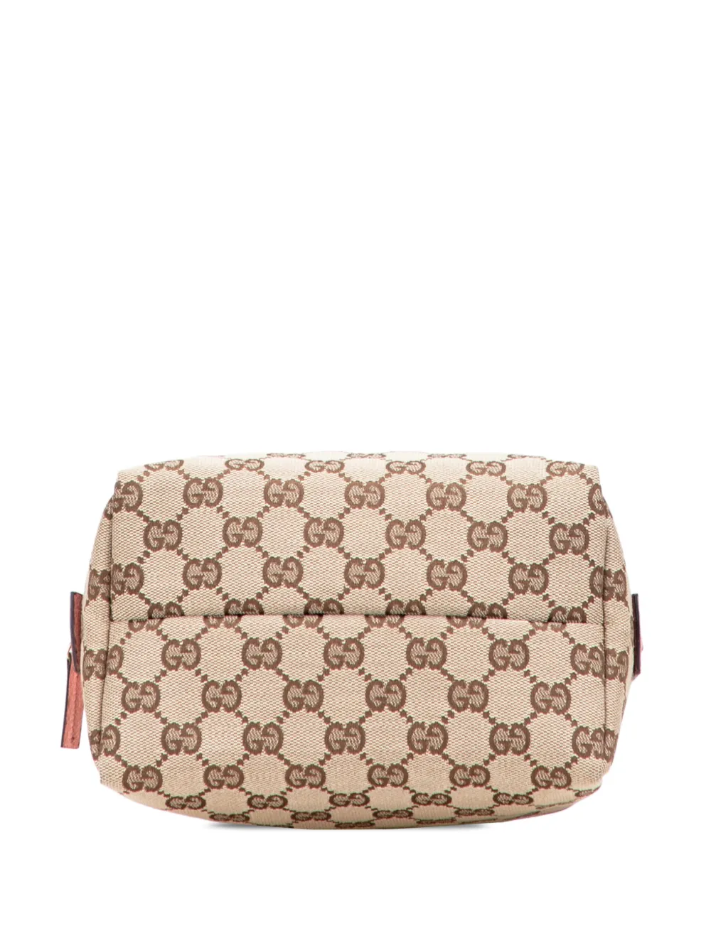 Pre-owned Gucci 2000-2015 Mini Gg Canvas Balthus Tofu Bag Handbag In Brown