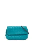 Bottega Veneta Pre-Owned 2012-2025 Mini Nappa Intrecciato Expandable Chain crossbody bag - Blue