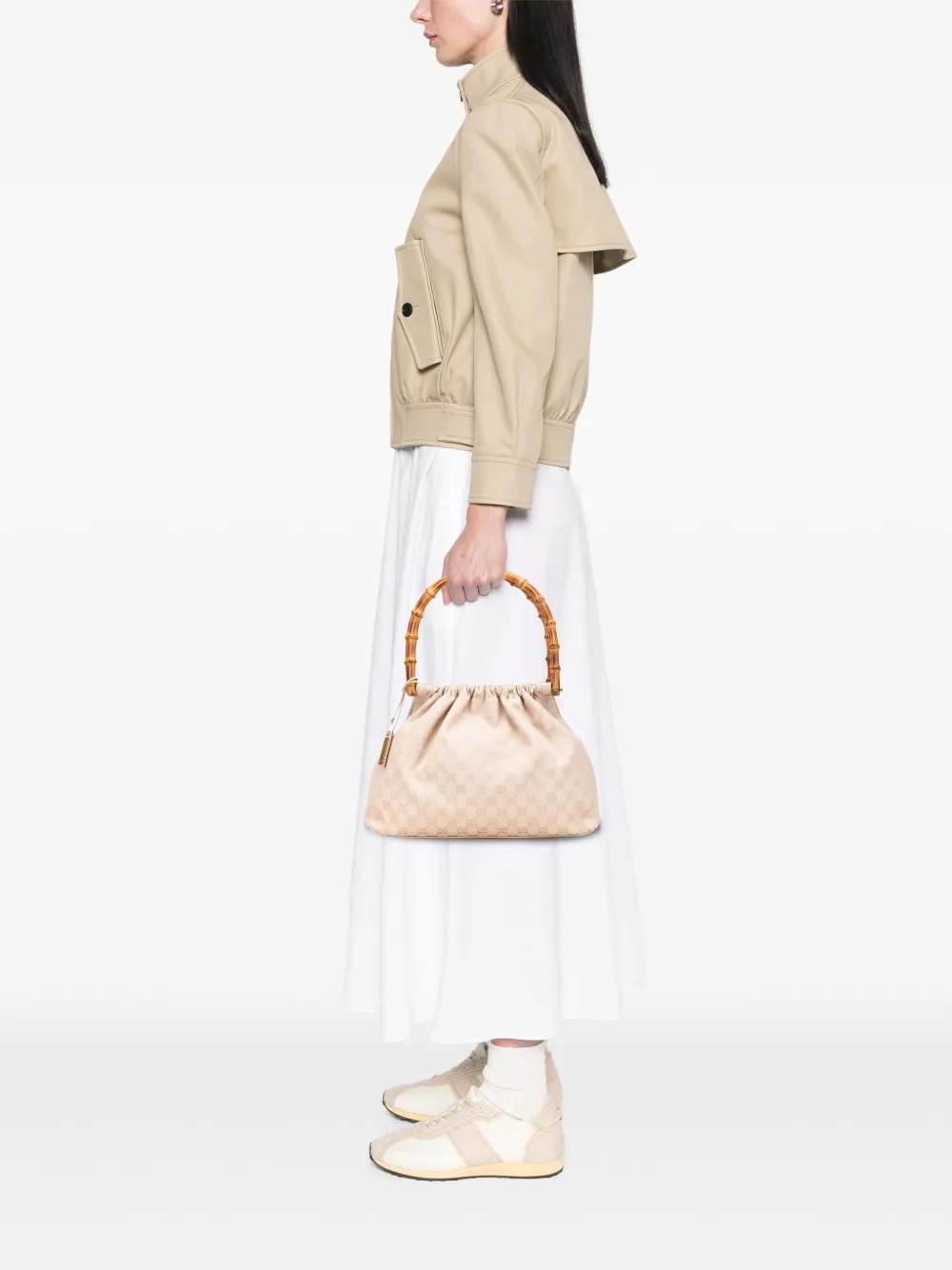 Gucci Pre-Owned 2000-2015 GG Canvas Bamboo handbag | Pre-Owned | Image 2