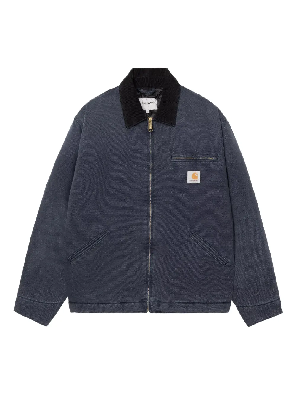 Carhartt Corduroy-collar Quilted Jacket In Blue