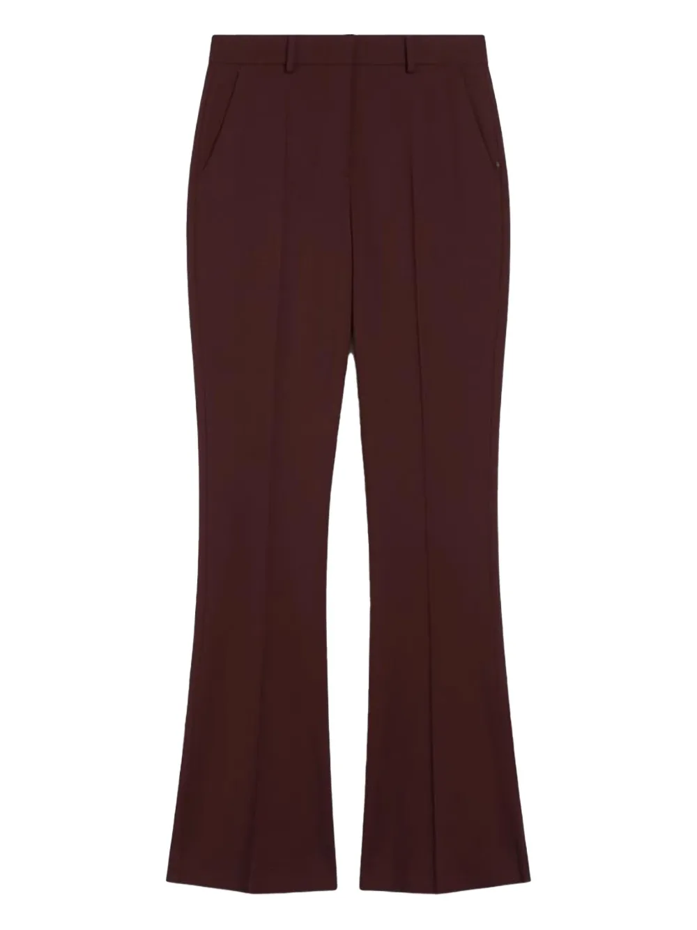 Sportmax Flared Tailored Trousers In Red