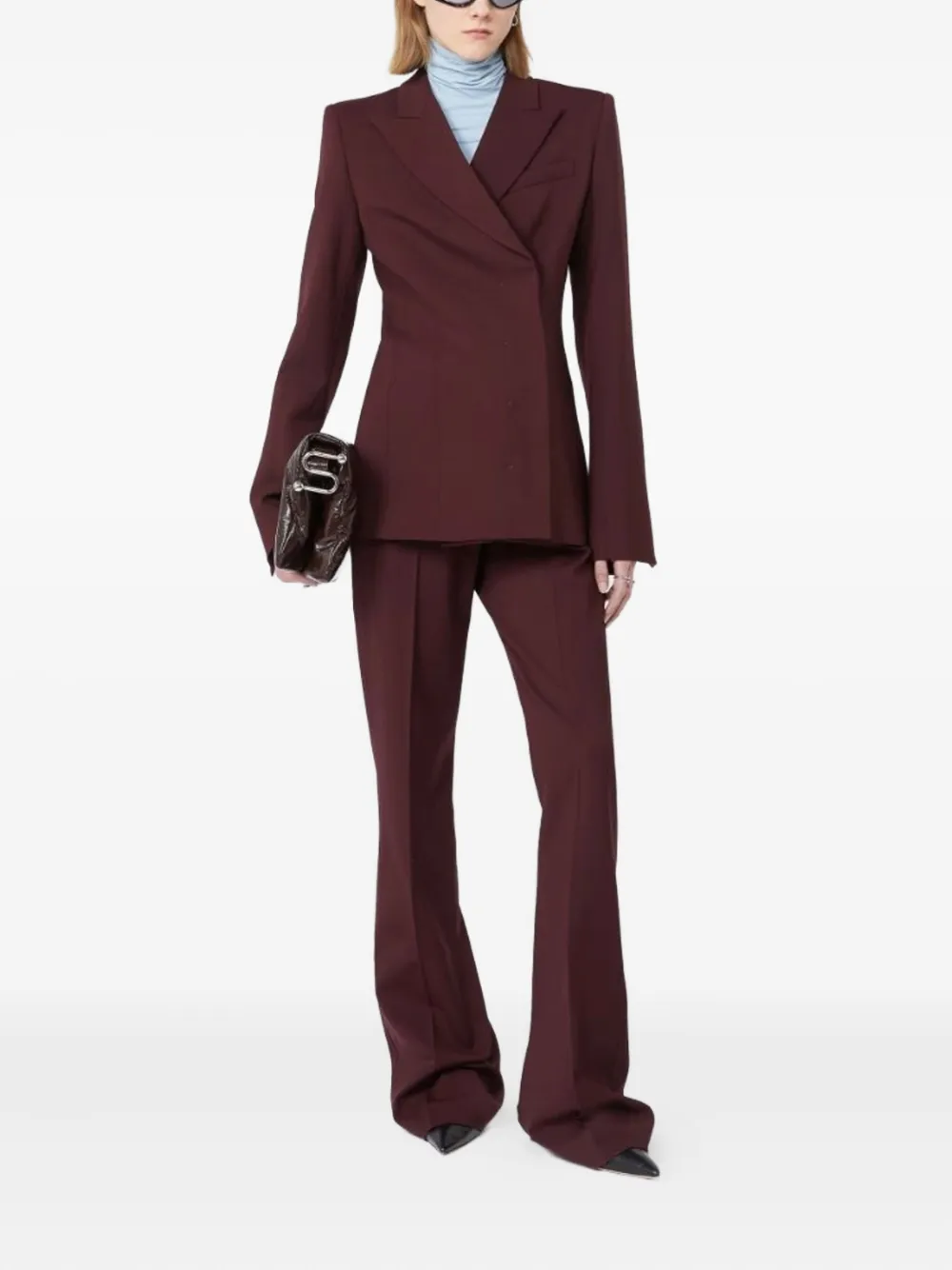 Sportmax Flared pantalon - Rood