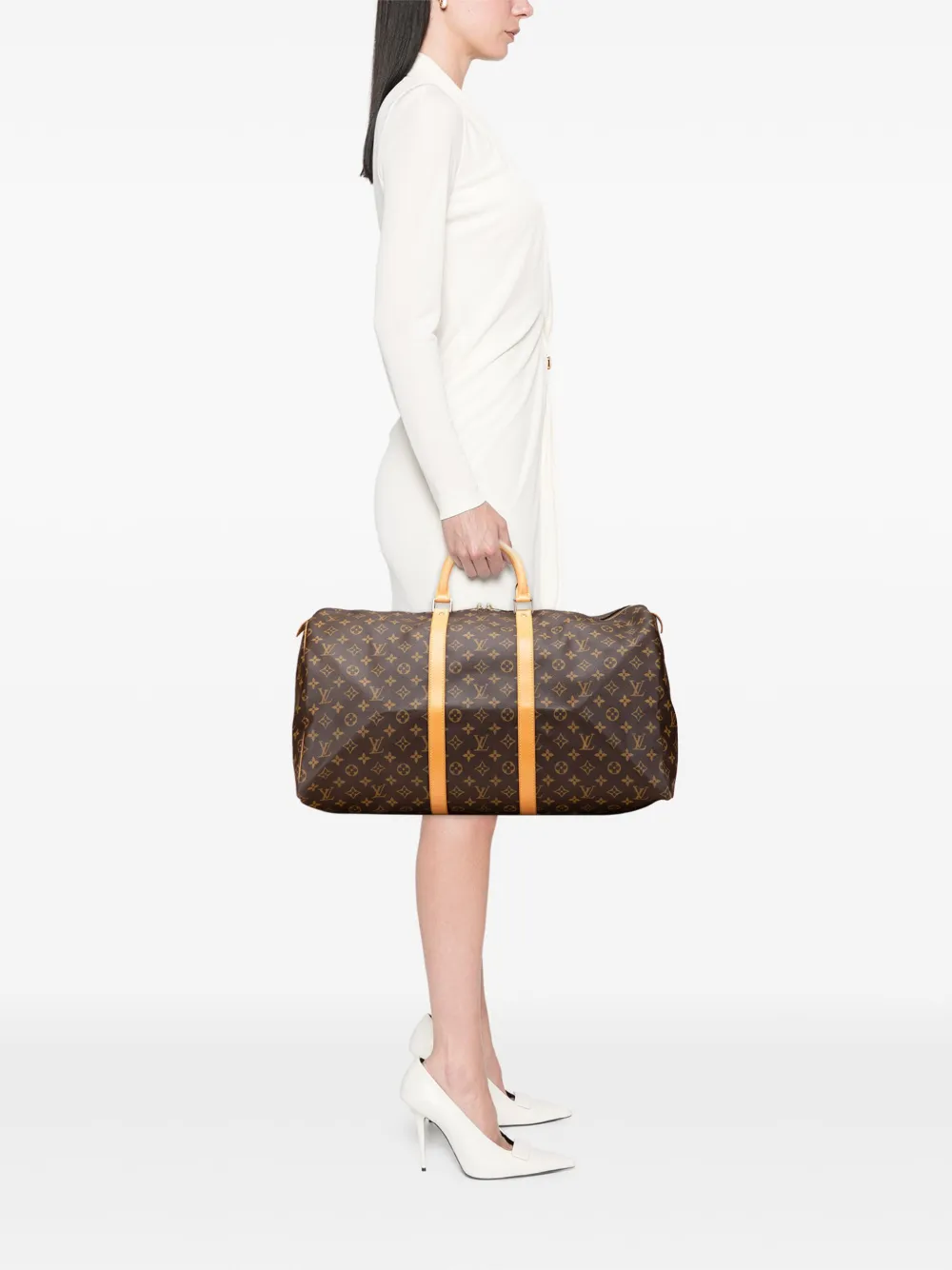 Louis Vuitton Pre-Owned 1999 Monogram Keepall 55 travel bag | Pre-Owned | Image 2