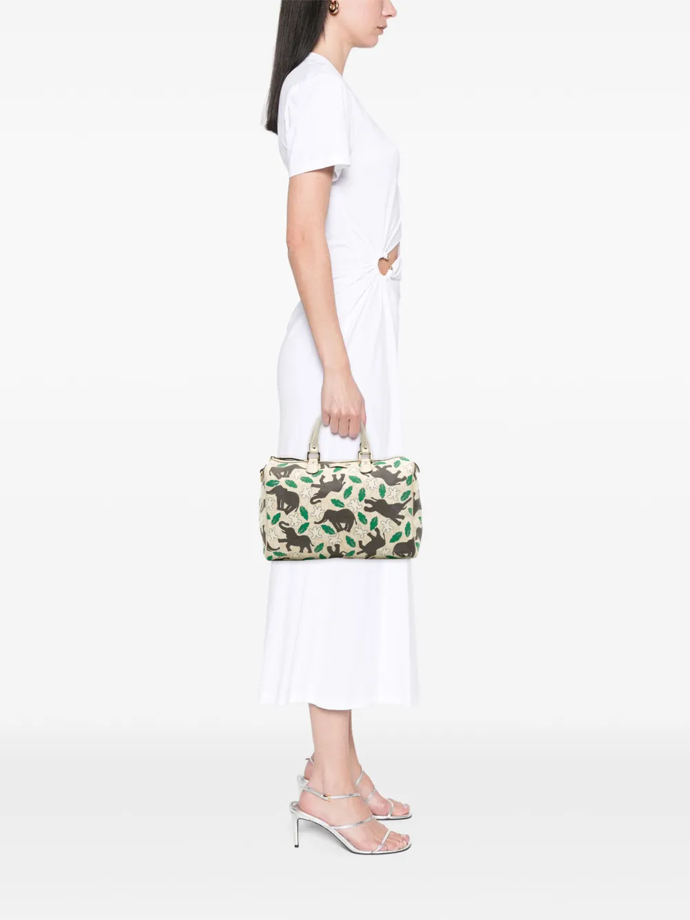 Gucci Pre-Owned 2016-2025 Limited Edition GG Supreme Joy Snowman In Africa boston bag | Pre-Owned | Image 2