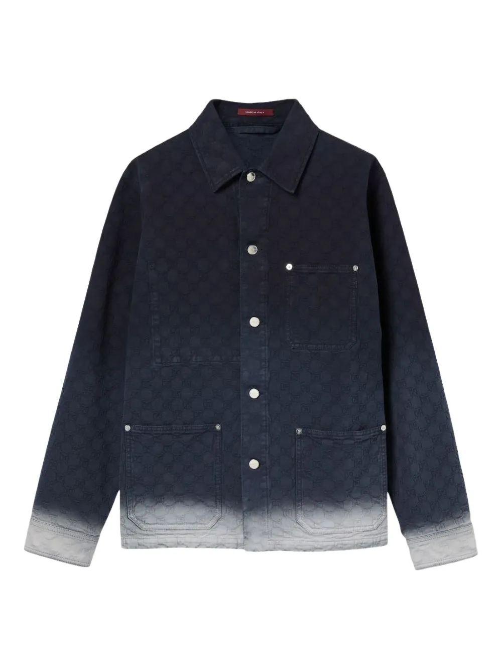 Gucci GG monogram dip-dye jacket Blauw
