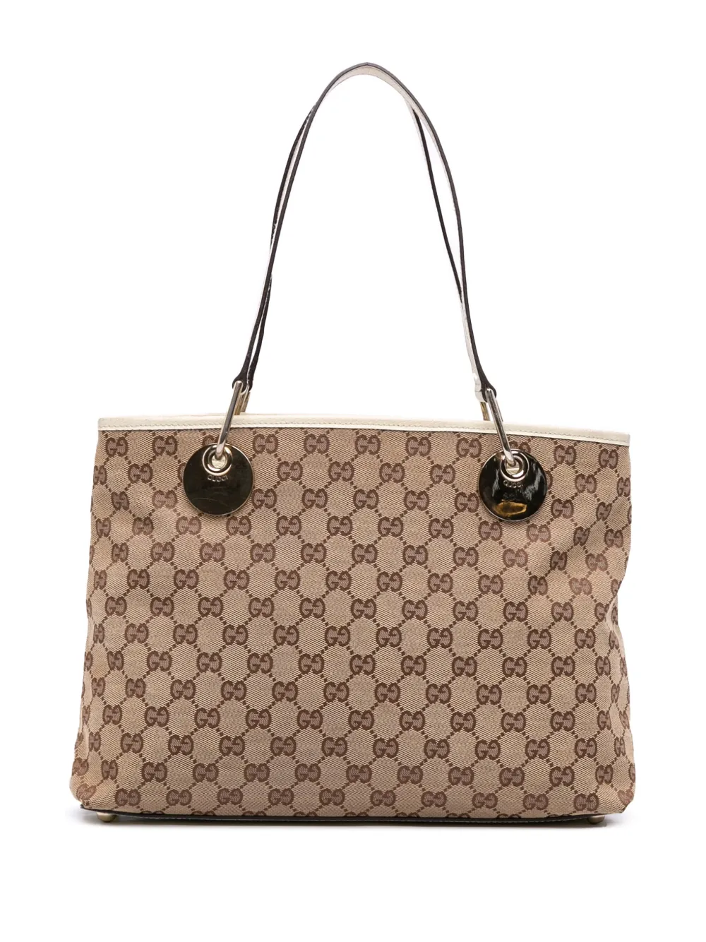 Gucci Pre-Owned 2000-2015 ミディアム エクリプス GGキャンバス トートバッグ - ブラウン Gucci Pre-Owned 2000-2015 ミディアム エクリプス GGキャンバス トートバッグ - ブラウン