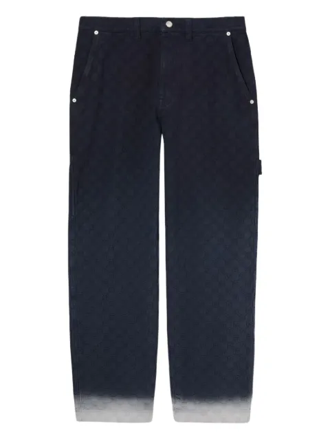 Gucci GG monogram-dyed trousers