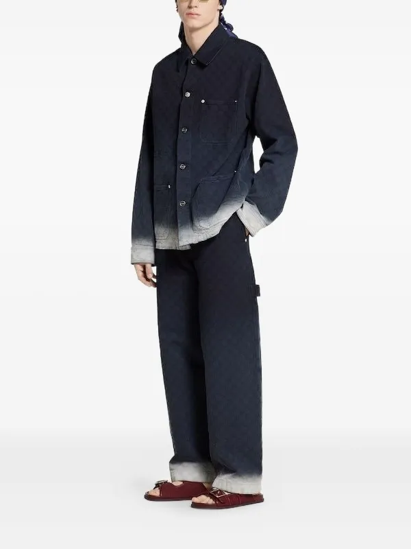 Gucci GG モノグラム パンツ | ブルー | FARFETCH JP