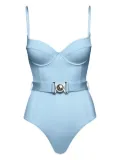 SOFIA ERHAN belted underwired swimsuit - Blue