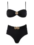 SOFIA ERHAN seashell-embellished bikini - Black
