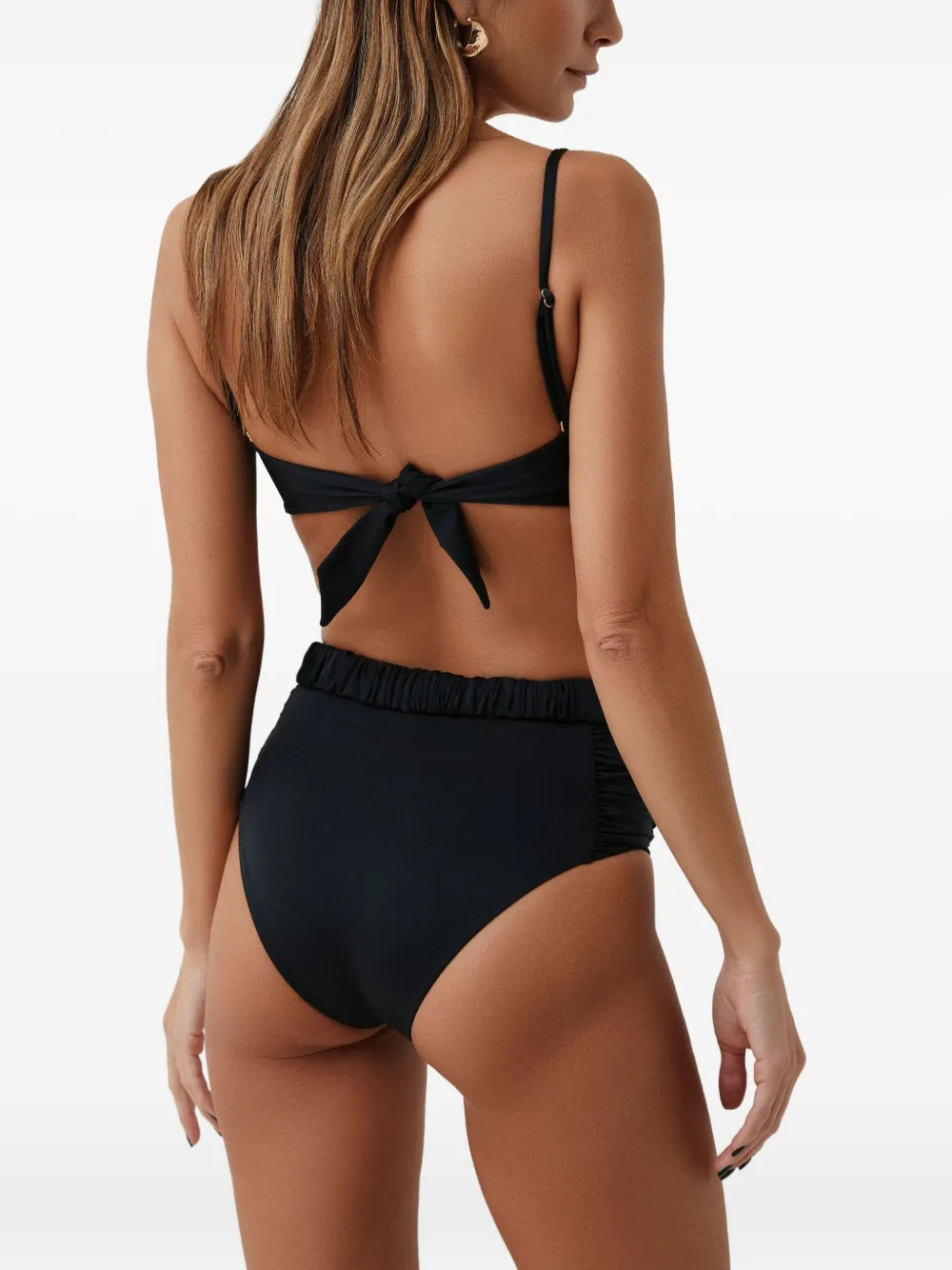 Sofia Erhan Seashell-embellished Bikini In Black