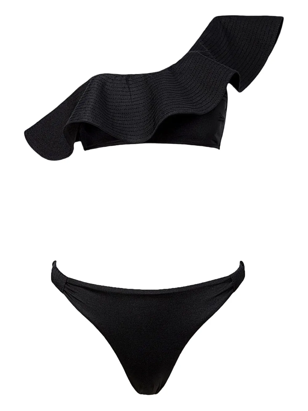 SOFIA ERHAN ruffle one-shoulder bikini | Black | Image 1