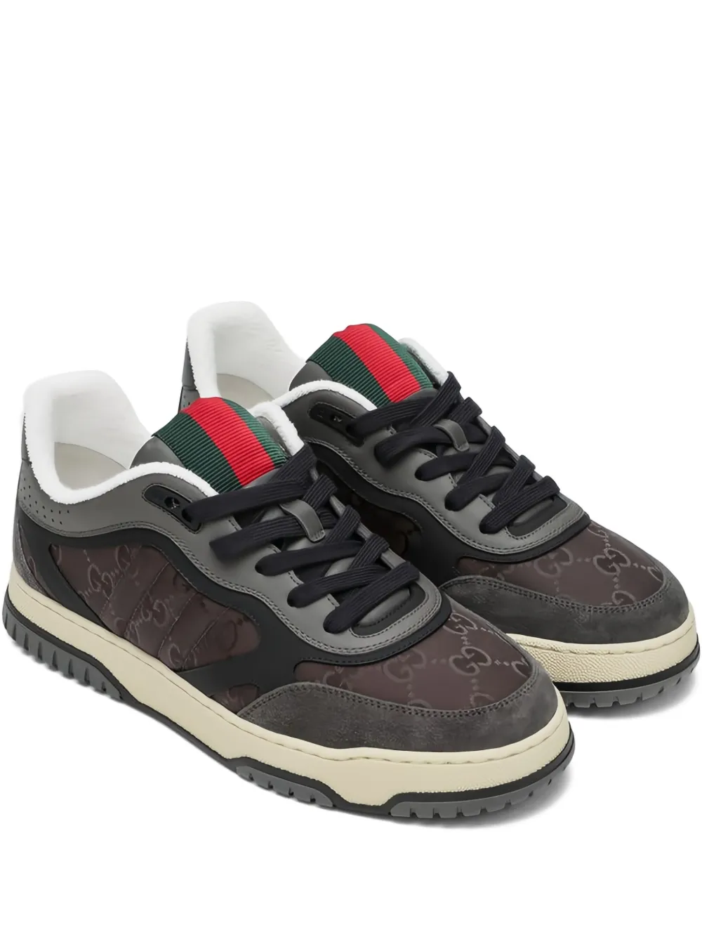 Gucci Re-Web GG monogram suede sneakers Grey
