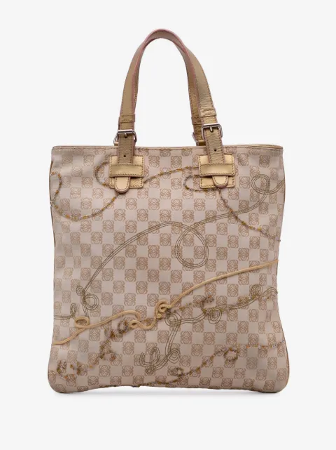 Loewe Pre-Owned 2005 Anagram Canvas Embroidered tote bag